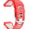 Змінний силіконовий ремінець для годинника Garmin Frorerunner 920XT Червоний з білим
