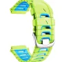 Змінний силіконовий ремінець для годинника Garmin Frenner 920XT Зелений із синім