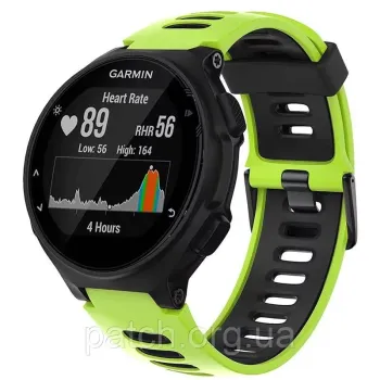 Змінний ремінець для годинника Garmin Forerunner 220 / 230 / 235 / 620 / 630 / 735 Салатовий