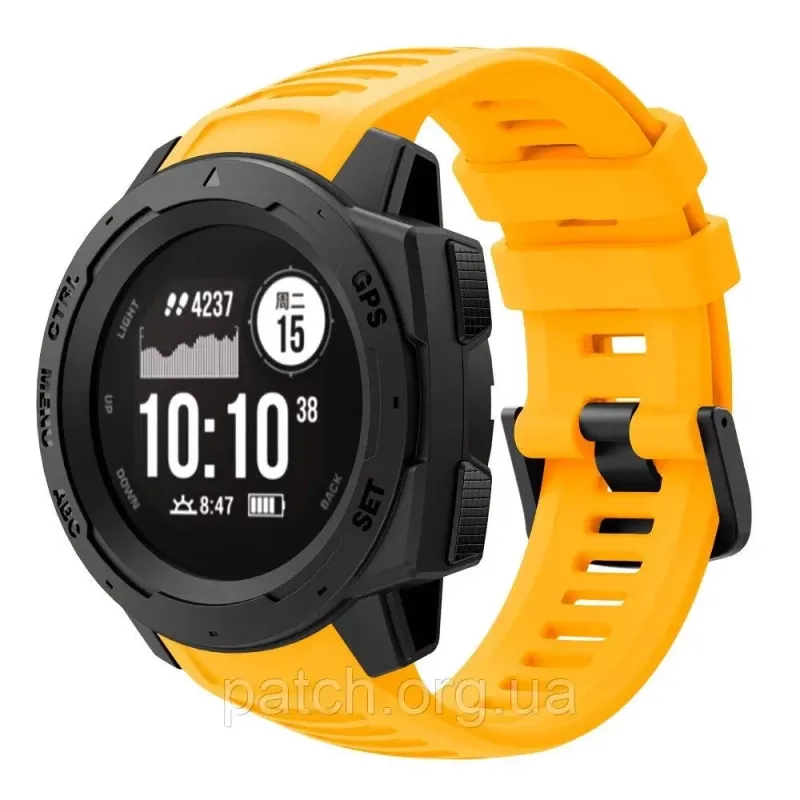 Змінний ремінець для наручних годинників Garmin Instinct Tide/Esports/Solar/Tactical Жовтий
