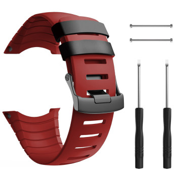 Силіконовий змінний ремінець для смарт-годинника SUUNTO Core Червоний