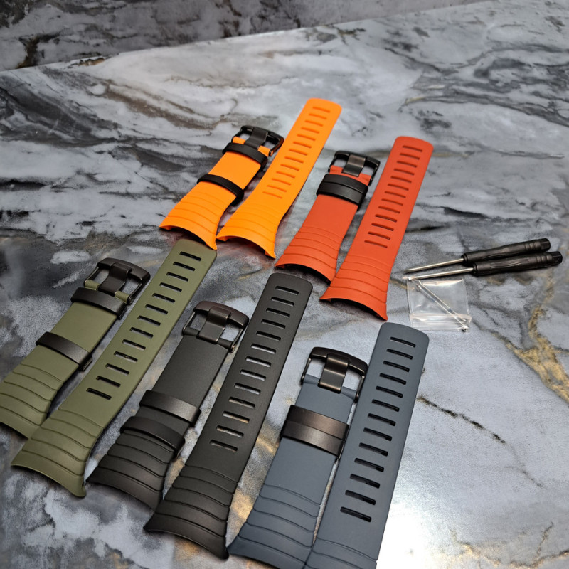 Силіконовий змінний ремінець для смарт-годинника SUUNTO Core Жовтогарячий