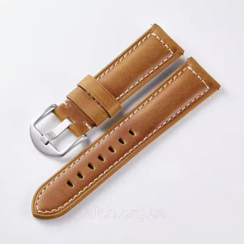 Шкіряний ремінець для Huawei Watch 3 / 3 Pro / GT 2 46 мм / GT2 Pro / GT 2e / Magic зі шкіри Crazy horse Коричневий застібка