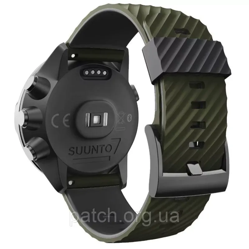 Ремінець для Suunto 7 / 9 / Spartan hr Baro / Spartan hr / 9 Baro / D5 / Traverse та ін. Зелений із чорним