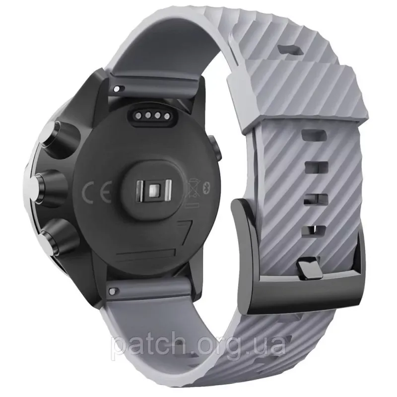 Ремінець для Suunto 7 / 9 / Spartan hr Baro / Spartan hr / 9 Baro / D5 / Traverse та ін. Сірий