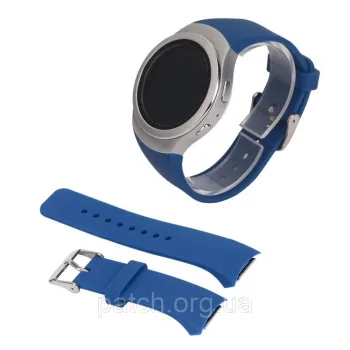 Силіконовий ремінець для годинника Samsung Gear S2 SM-R720/SM-R730 Синій