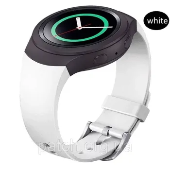 Силіконовий ремінець для годинника Samsung Gear S2 SM-R720/SM-R730 Білий