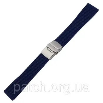 Силіконовий м'який змінний ремінець для годинника, із системою швидкої заміни, застібка з неіржавкої сталі, 18 мм Синій