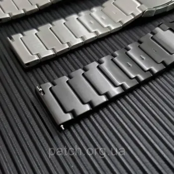 Литий браслет із неіржавкої сталі, 20 мм Срібло