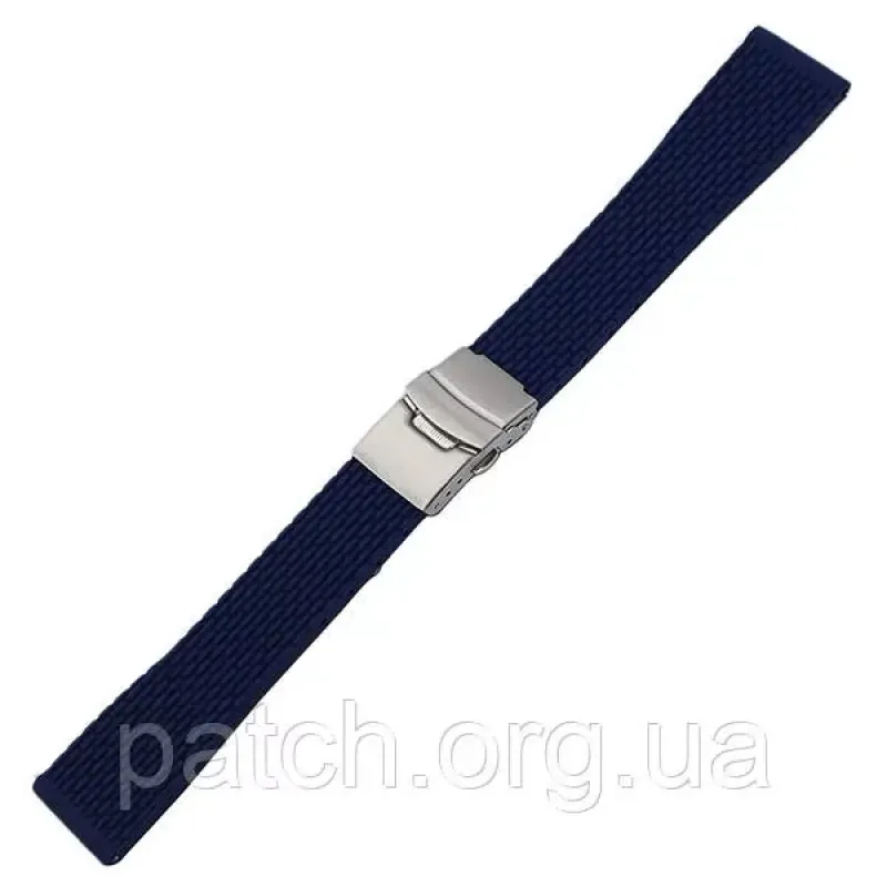 Силіконовий м'який змінний ремінець для годинника, із системою швидкої заміни, 22 мм Синій