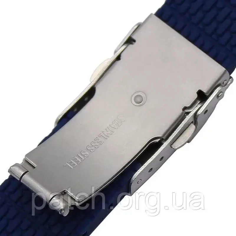 Силіконовий м'який змінний ремінець для годинника, із системою швидкої заміни, 22 мм Синій