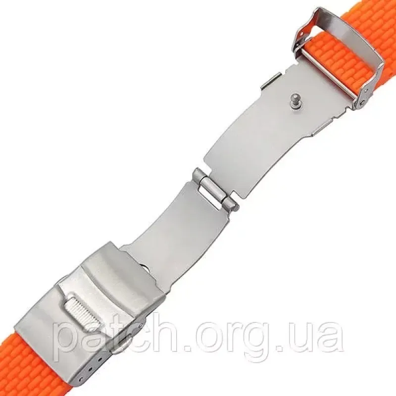 Силіконовий м'який змінний ремінець для годинника, із системою швидкої заміни, 22 мм Жовтогарячий