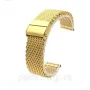 Ремінець змінний міланське плетіння (сітка, 2.5 мм) з неіржавкої сталі 22 мм Золото