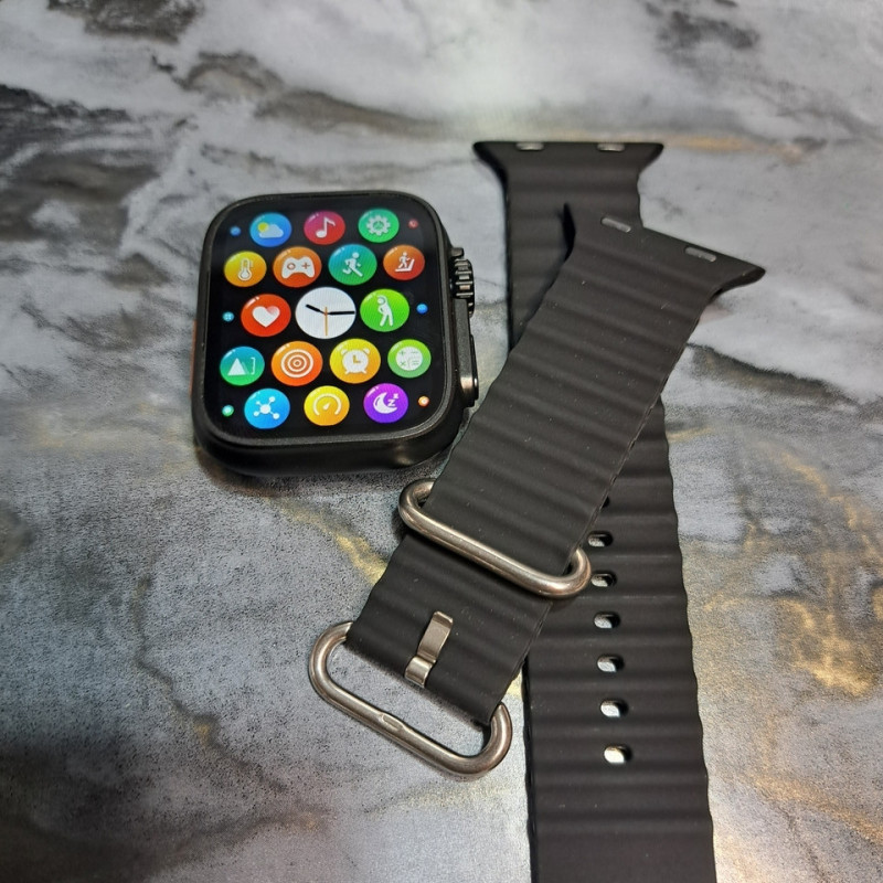Cмарт-годинник Smart Watch X8 Ultra 49mm електронні з магнітною зарядкою та мікрофоном. Чорний