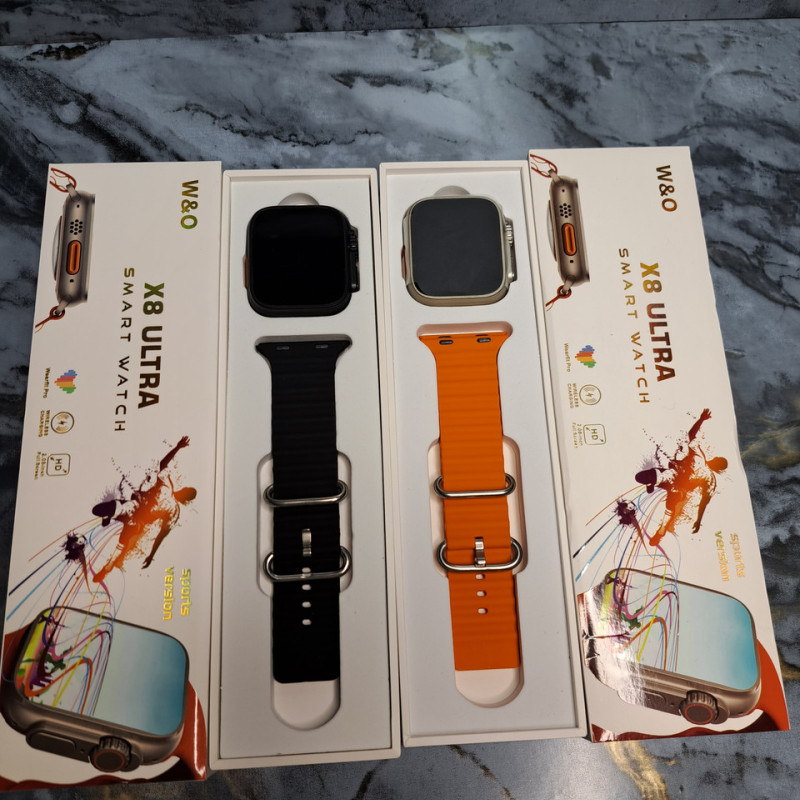 Cмарт-годинник Smart Watch X8 Ultra 49mm електронні з магнітною зарядкою та мікрофоном. Чорний