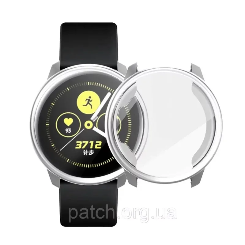 Захисний чохол для Samsung Galaxy Watch Active глянсовий Срібло