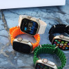 Розумний смарт-годинник Smart Watch Ultra Max 49 mm в оригінальній упаковці. З функцією дзвінка. Помаранчевий
