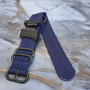 Тканевий ремінець для годинника Casio GA-100 / GD-120 / G-8900 / GA-150 / GA-200 / GLS-100 / GW-8900 Синій