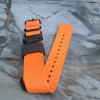 Тканевий ремінець для годинника Casio GA-100 / GD-120 / G-8900 / GA-150 / GA-200 / GLS-100 / GW-8900 Оранжевый