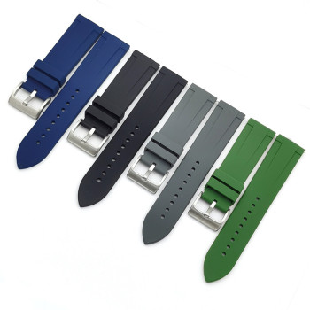 Силіконовий м'який змінний ремінець для годинника, із системою швидкої заміни, 22 мм Зелений