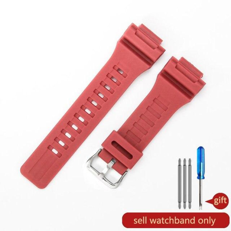 Ремінець для годинника Casio G-SHOCK AQS810W / 800W / AEQ110W / W735H Червоний