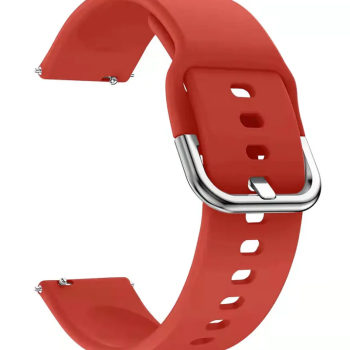 Силіконовий м'який змінний ремінець для годинника, із системою швидкої заміни, 22 мм Червоний