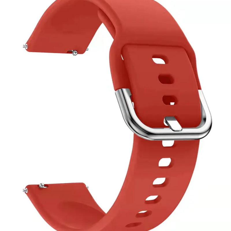 Силіконовий м'який змінний ремінець для годинника, із системою швидкої заміни, 22 мм Червоний
