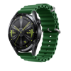 Силіконовий м'який змінний ремінець для годинника, із системою швидкої заміни, 22 мм Зелений