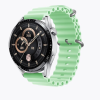 Силіконовий м'який змінний ремінець для годинника, із системою швидкої заміни, 22 мм Світло-зелений