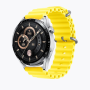 Силіконовий м'який змінний ремінець для годинника, із системою швидкої заміни, 22 мм Жовтий