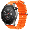 Силіконовий м'який змінний ремінець для годинника, із системою швидкої заміни, 22 мм Жовтогарячий