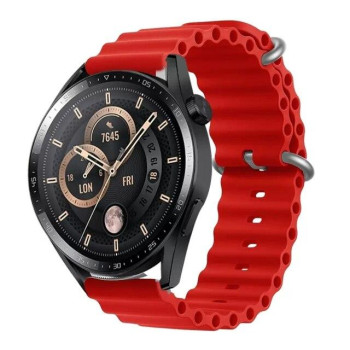 Силіконовий м'який змінний ремінець для годинника, із системою швидкої заміни, 20 мм Червоний