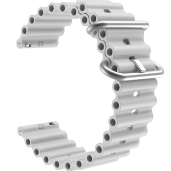 Силіконовий м'який змінний ремінець для годинника, із системою швидкої заміни, 20 мм Сірий