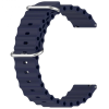 Силіконовий м'який змінний ремінець для годинника, із системою швидкої заміни, 20 мм Темно-синій