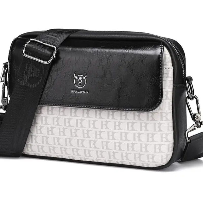 Чоловіча та жіночка сумка з люксової екошкіри Білий