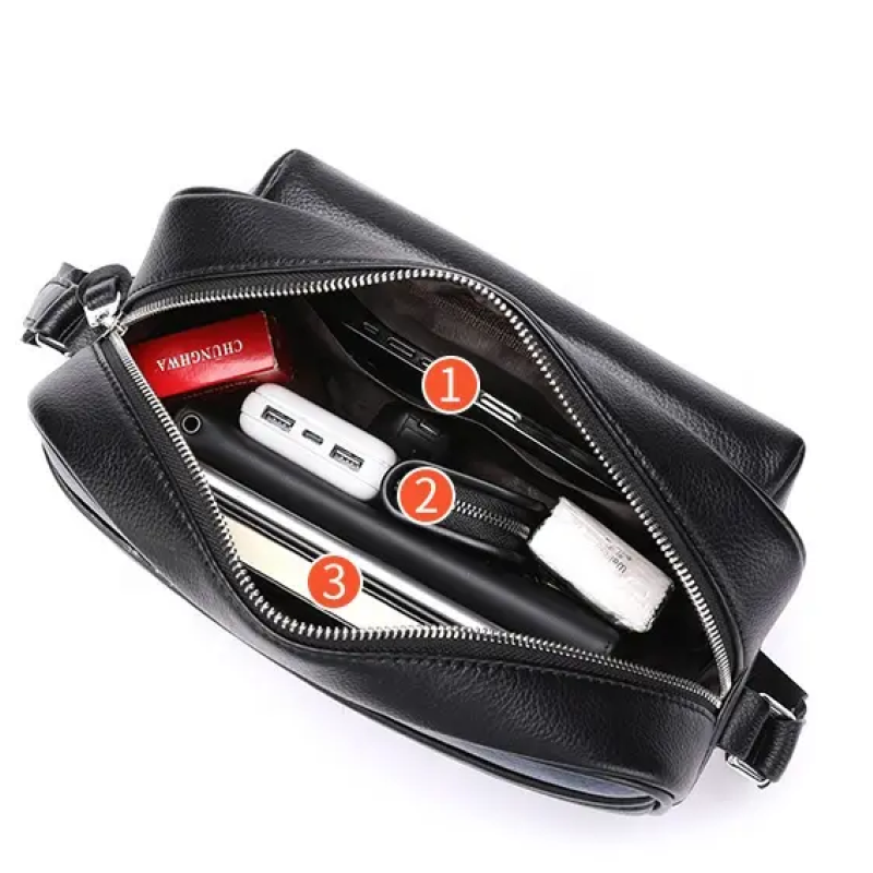 Чоловіча та жіночка сумка з люксової екошкіри Зелений