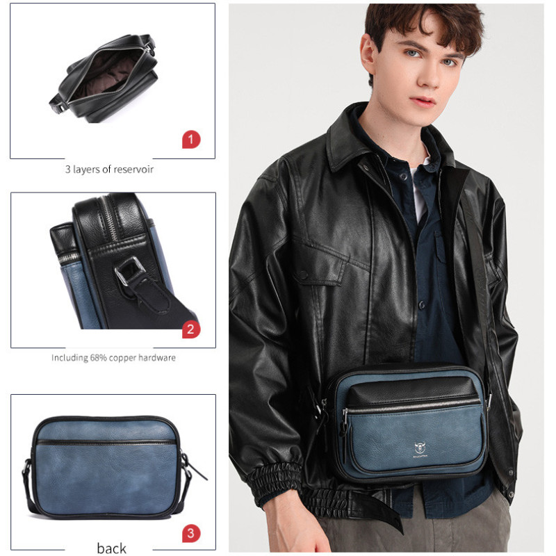 Чоловіча та жіночка сумка з люксової екошкіри Червоний