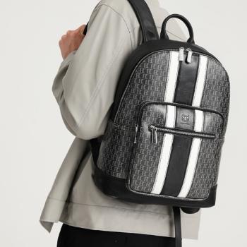 Стильний рюкзак з екошкіри преміум'якості Чорний