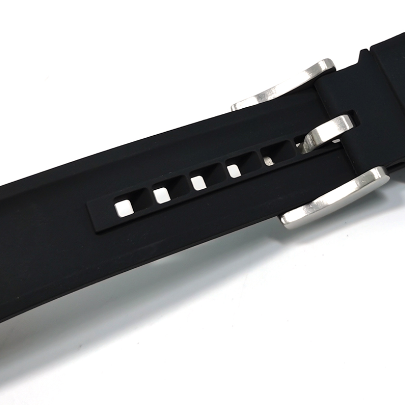 Ремінець вигнутий для годинника, універсальний, спортивний, силіконовий, водонепроникний браслет 22мм