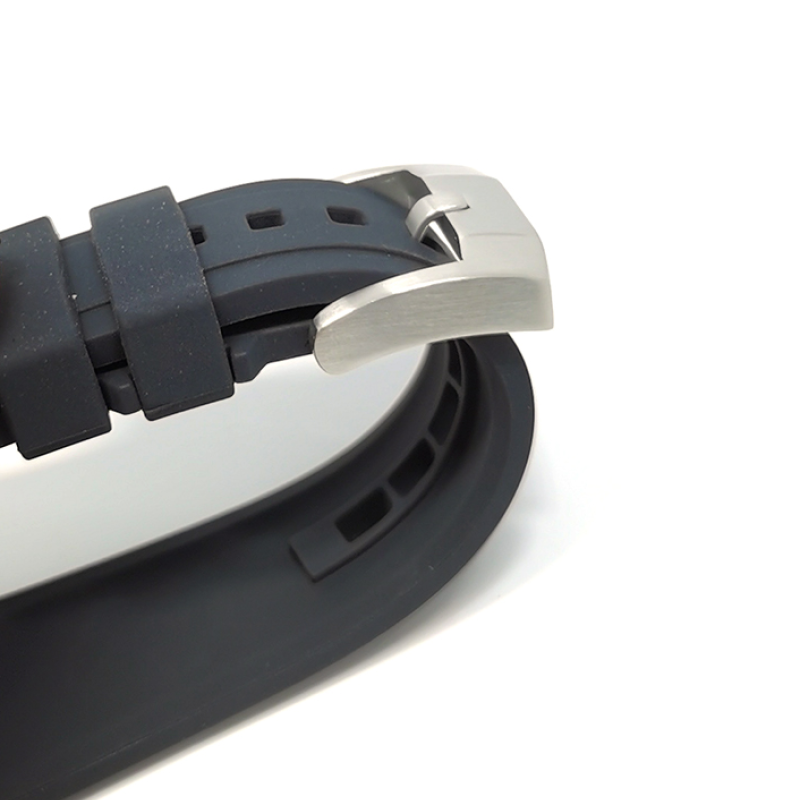 Ремінець вигнутий для годинника, універсальний, спортивний, силіконовий, водонепроникний браслет 22мм