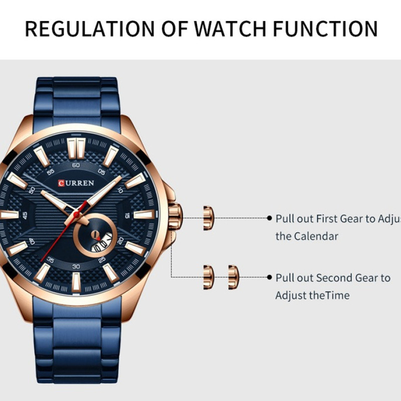 Чоловічий годинник Curren 8372