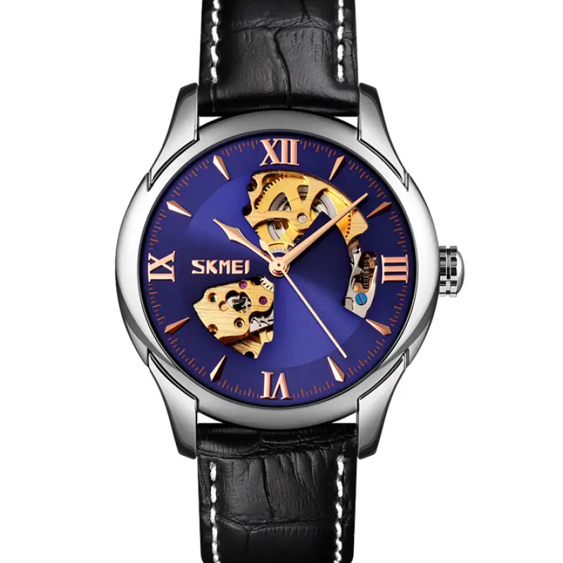 Чоловічий механічний годинник скелетон Skmei 9223