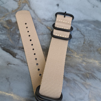 Тканинний універсальний ремінець 22 мм Бежевий