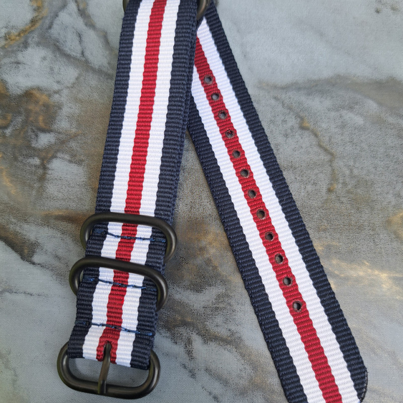 Тканинний універсальний ремінець 22 мм Комбінований 1