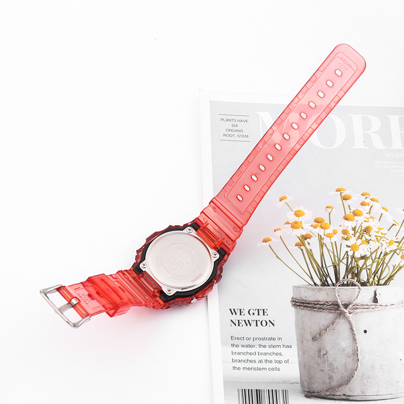 Комплект корпус + ремінець, прозорий  для Casio G-SHOCK DW-5600 / GW-B5600 / GB-5600 / GWX-5600/ DW-5025