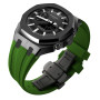 Ремінець, безель (рант) для годинника Casio G-SHOCK GA-2100 / GA-2110 / GA-B2100 Чорний із зеленим