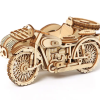 Декоративна дерев'яна іграшка-пазл 3D  "Мотоцикл" з коляскою