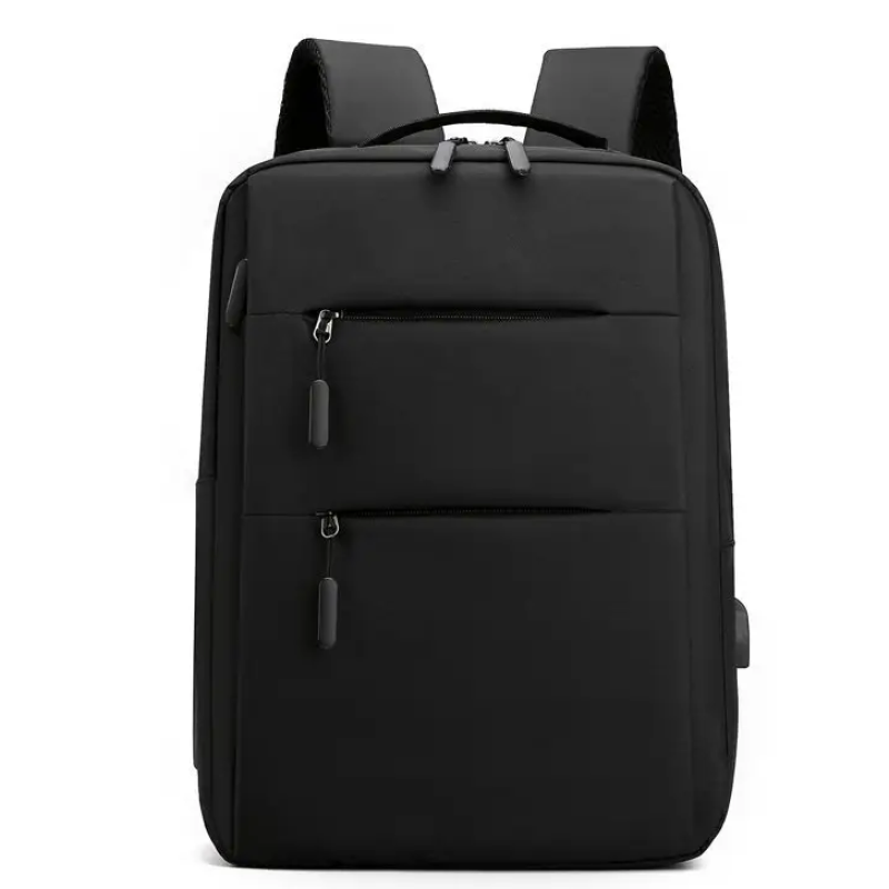 Крутий рюкзак з USB  роз'ємом для заряджання Чорний