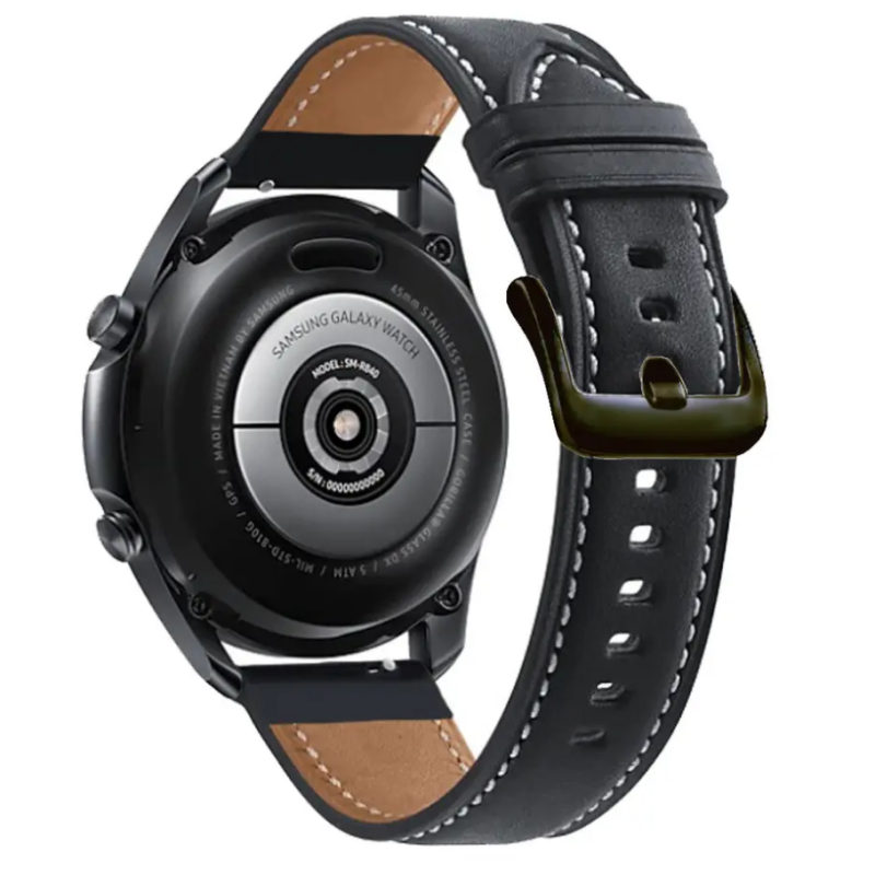 Ремінець для годинника з натуральної шкіри  із системою швидкої заміни 20 мм