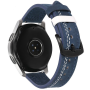 Ремінець для годинника з натуральної шкіри, із системою швидкої заміни 22 мм Синій